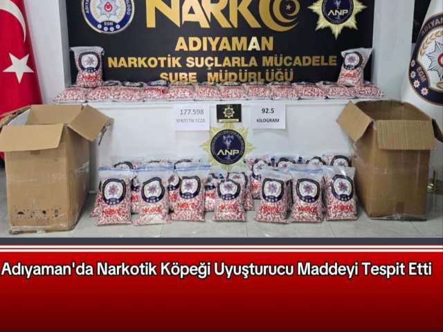 Adıyaman'da Uyuşturucu Operasyonu