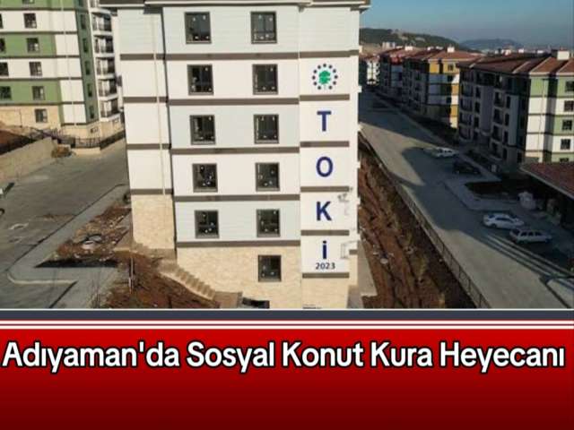 Şan, Sosyal Konutların Kurası Çekilecek