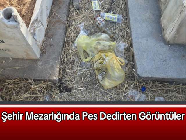 Mezarlıkta Pes Dedirten Görüntüler