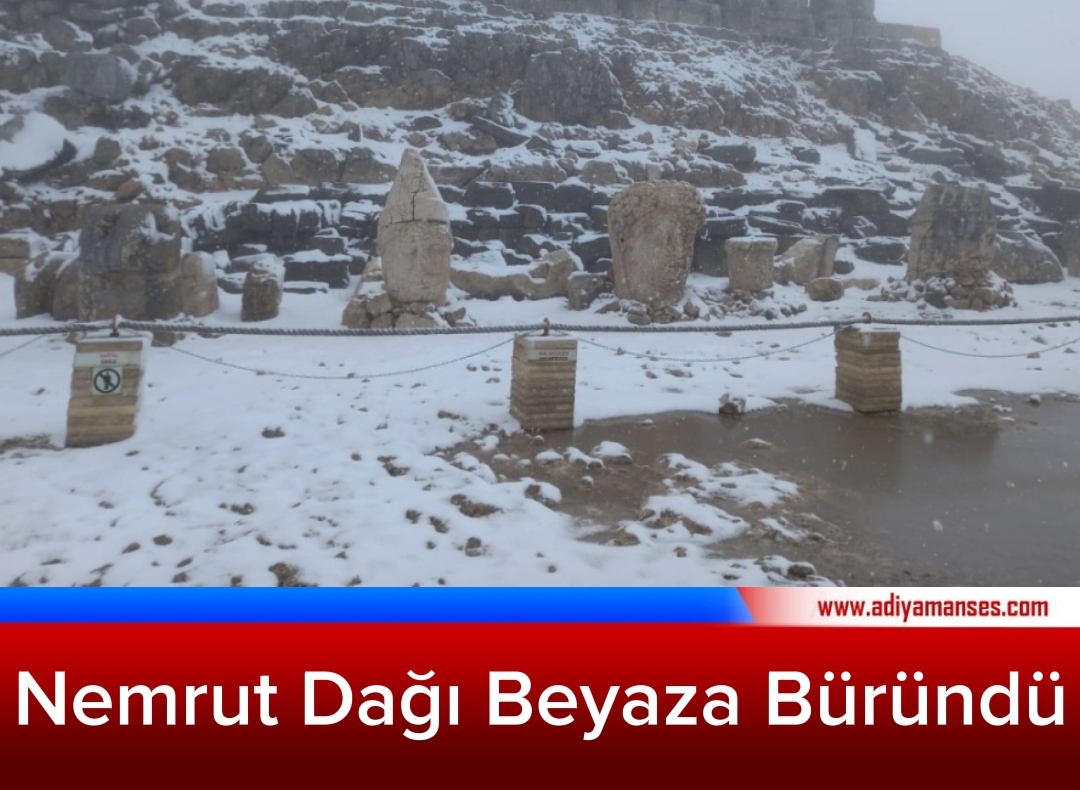 Nemrut Dağı Beyaza Büründü