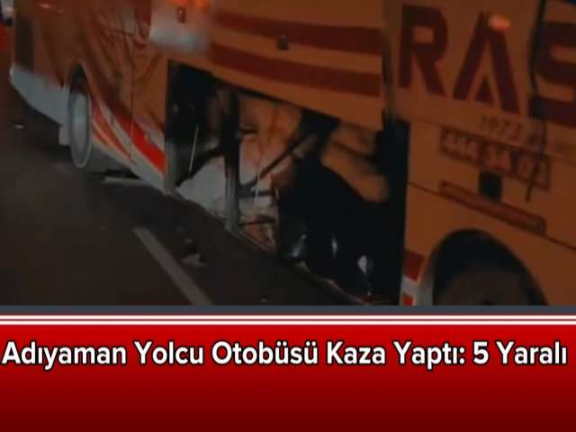Yolcu Otobüsü Kaza Yaptı: 5 Yaralı
