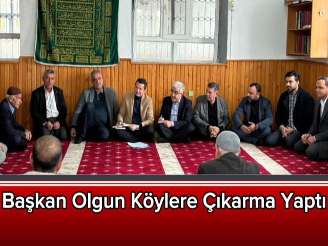 Başkan Olgun Köylere Çıkarma Yaptı