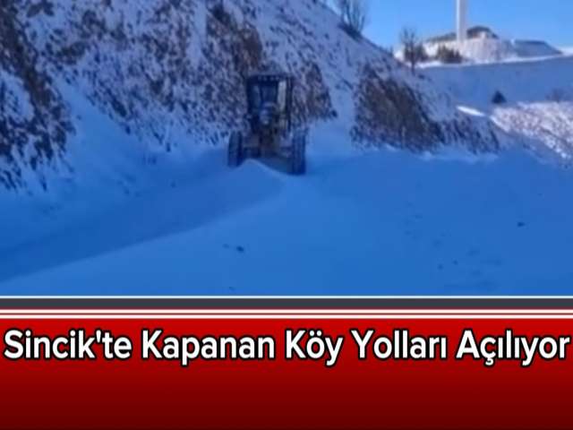 Sincik'te Kapanan Köy Yolları Açılıyor