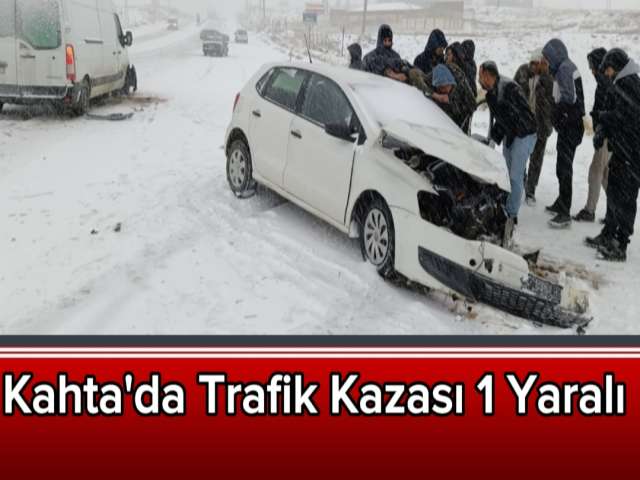 Kahta'da Trafik Kazası: 1 Yaralı