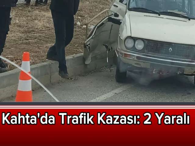 Kahta'da Trafik Kazası: 2 Yaralı