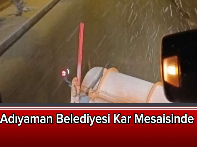 Belediye'den Kar Mesaisi