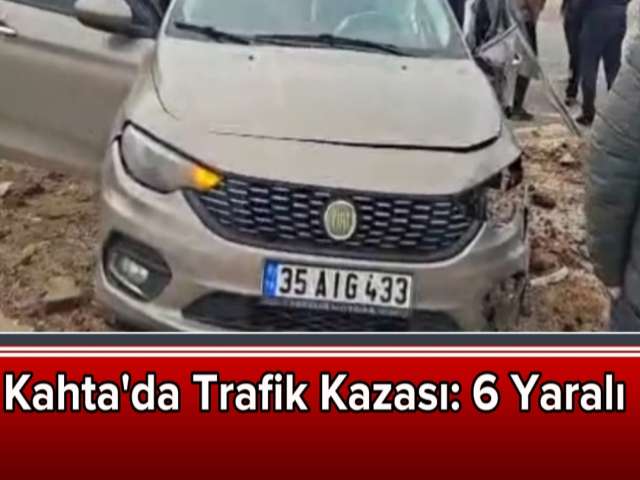 Kahta'da Trafik Kazası 6 Yaralı