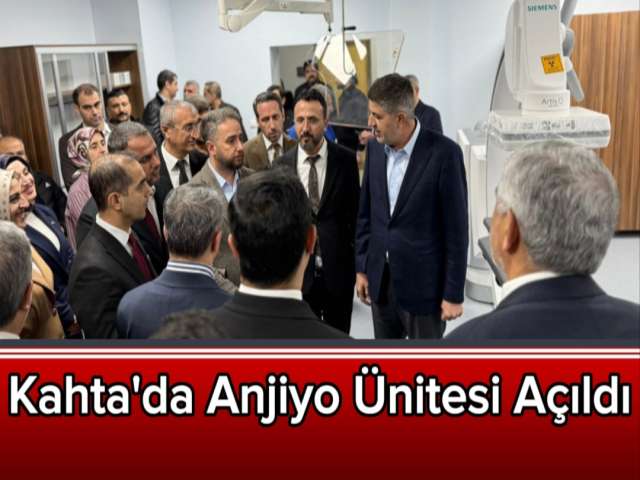 Kahta'da Anjiyo Ünitesi Açıldı
