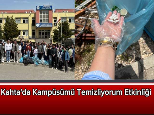 Kahta Kampüsümü Temizliyorum Etkinliği