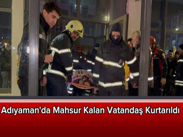 Mahsur Kalan Vatandaş Kurtarıldı